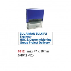 Trodat 8912 Self Inking Stamp 47x18mm